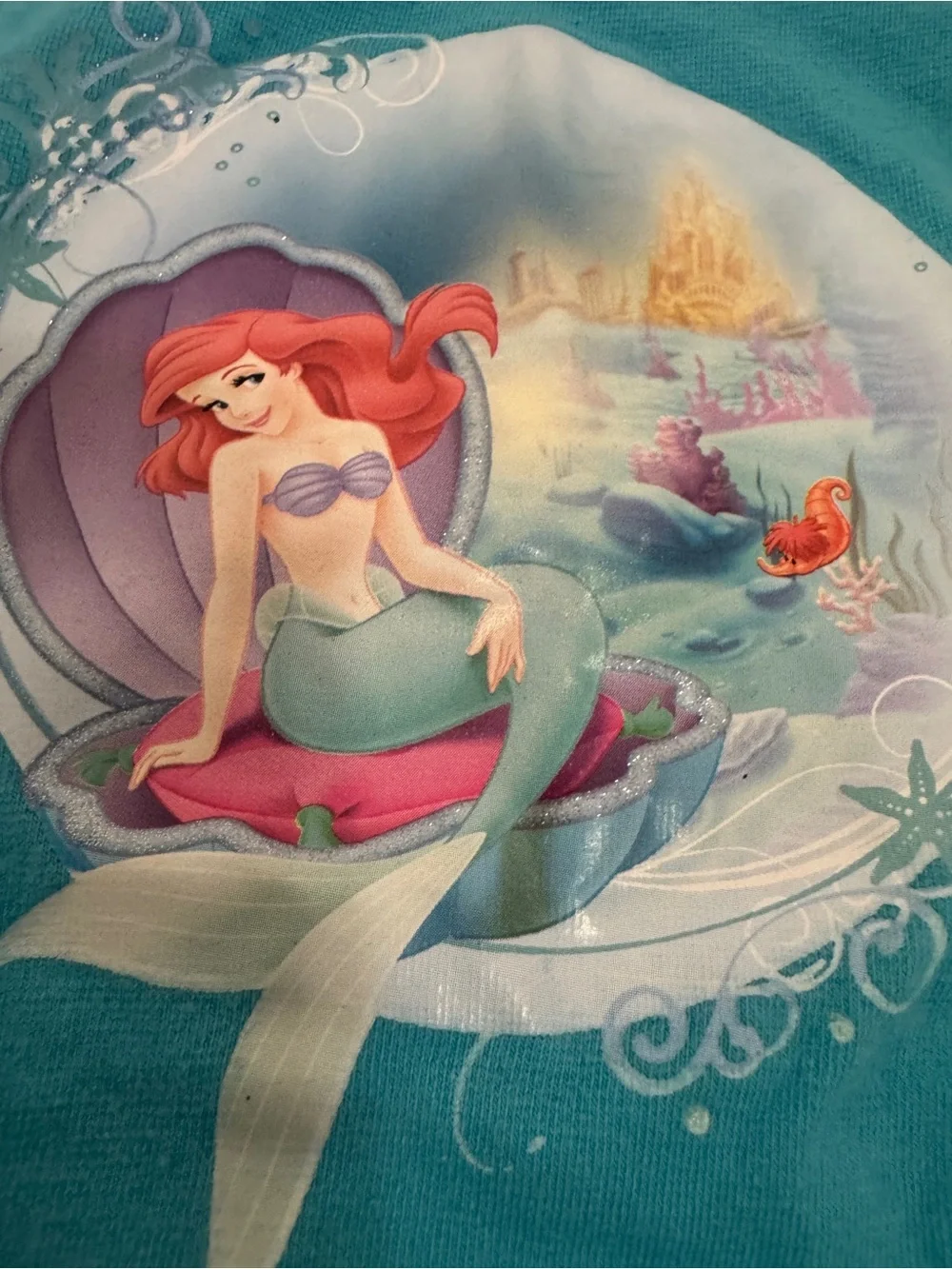 Disney Teal Mermaid Tank Top & Skirt Matching Set
